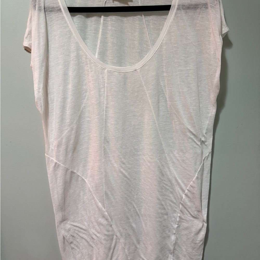 Helmut Lang Sheer White Dress
